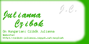 julianna czibok business card